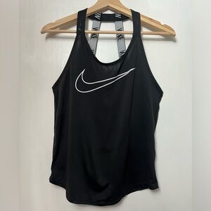 Nike Dri-fit open back athletic tank, black, EUC, sz small